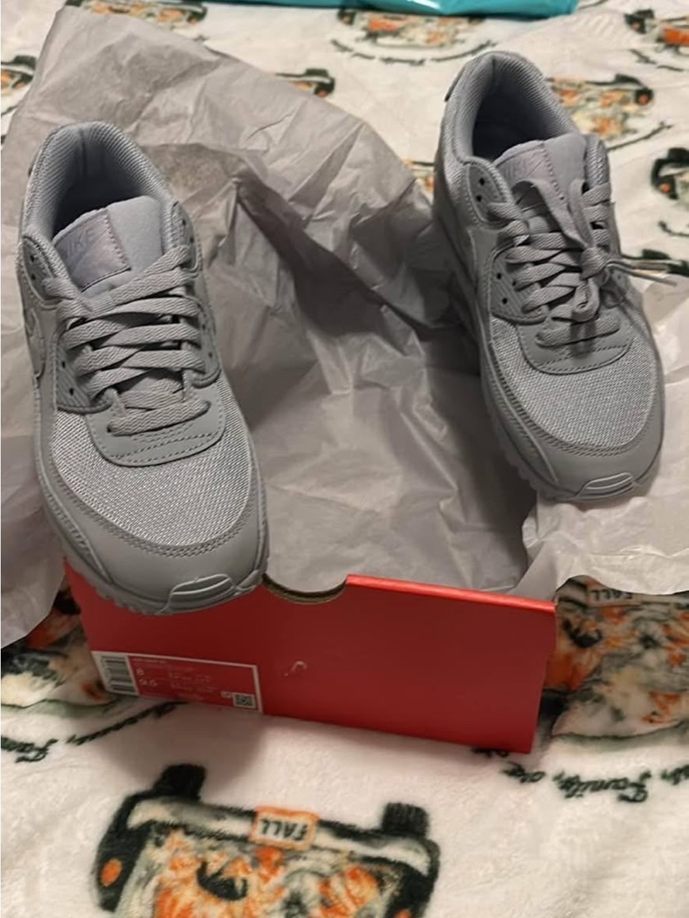 Nike Air Max 90 Men's All-Grey Mesh & Synthetic Sneakers